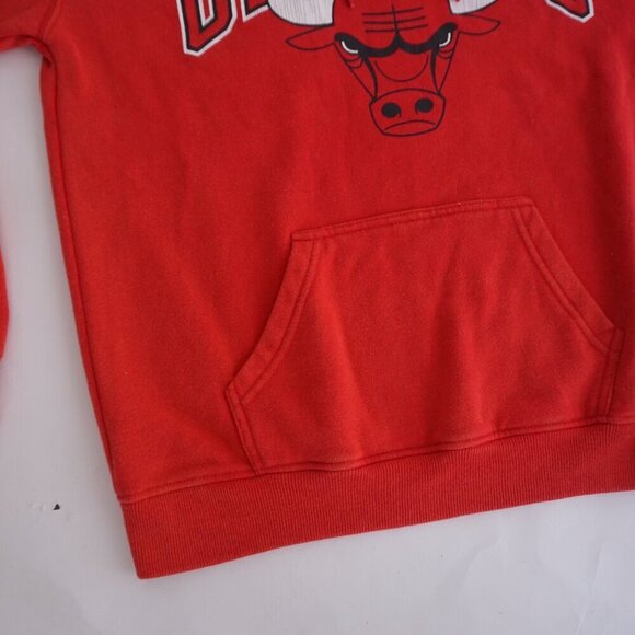 Chicago Bulls UNK Authentic NBA Cotton Blend Red Hoodie Sweatshirt S - Picture 7 of 11